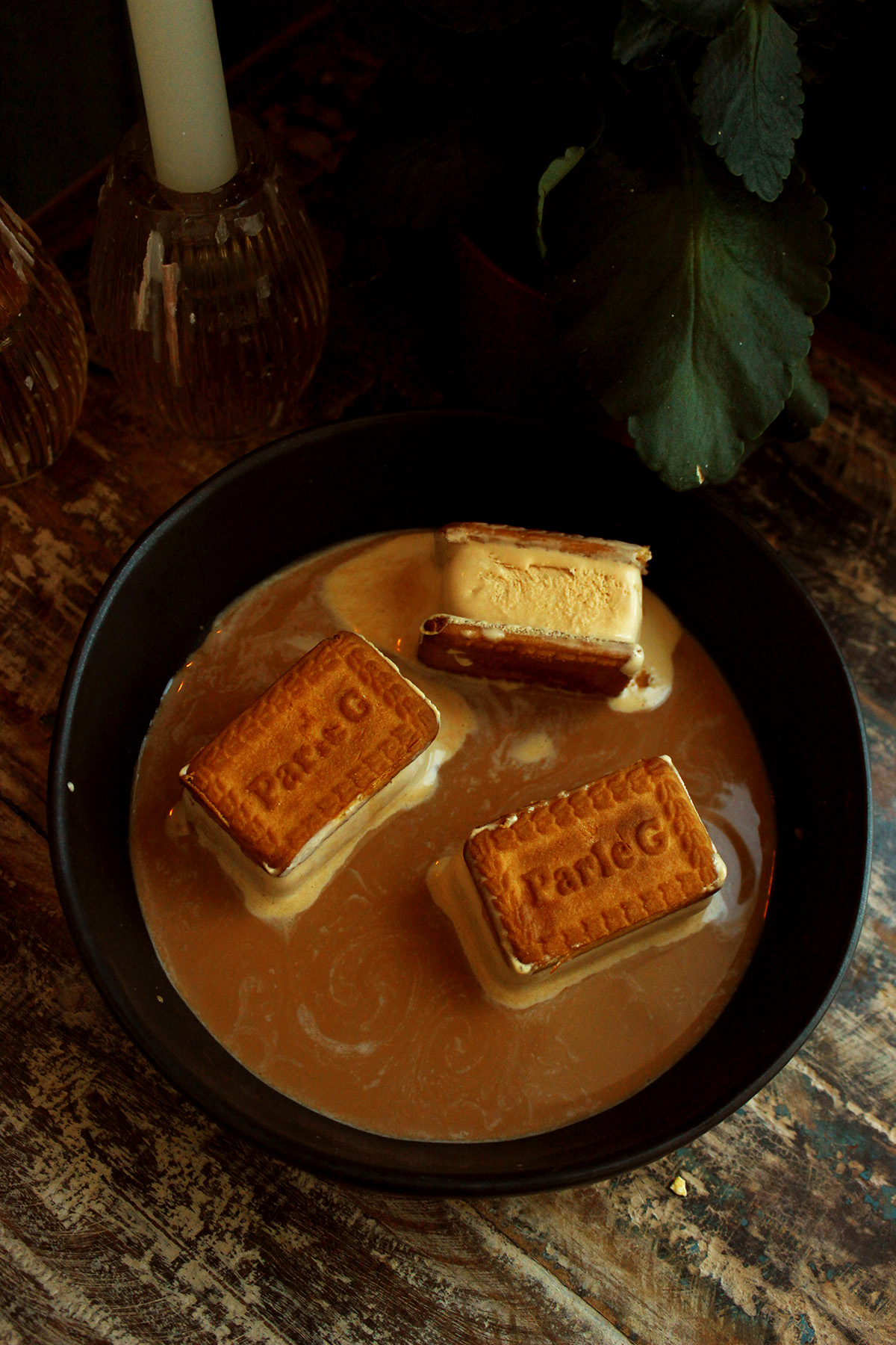 Parle G Cookie Bottom Brownies | Milk & Cardamom